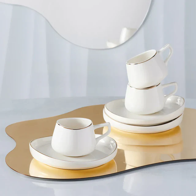KARACA STREAMLINE HOLE ESPRESSOSET 12 DELIG | 6 PERSOONS