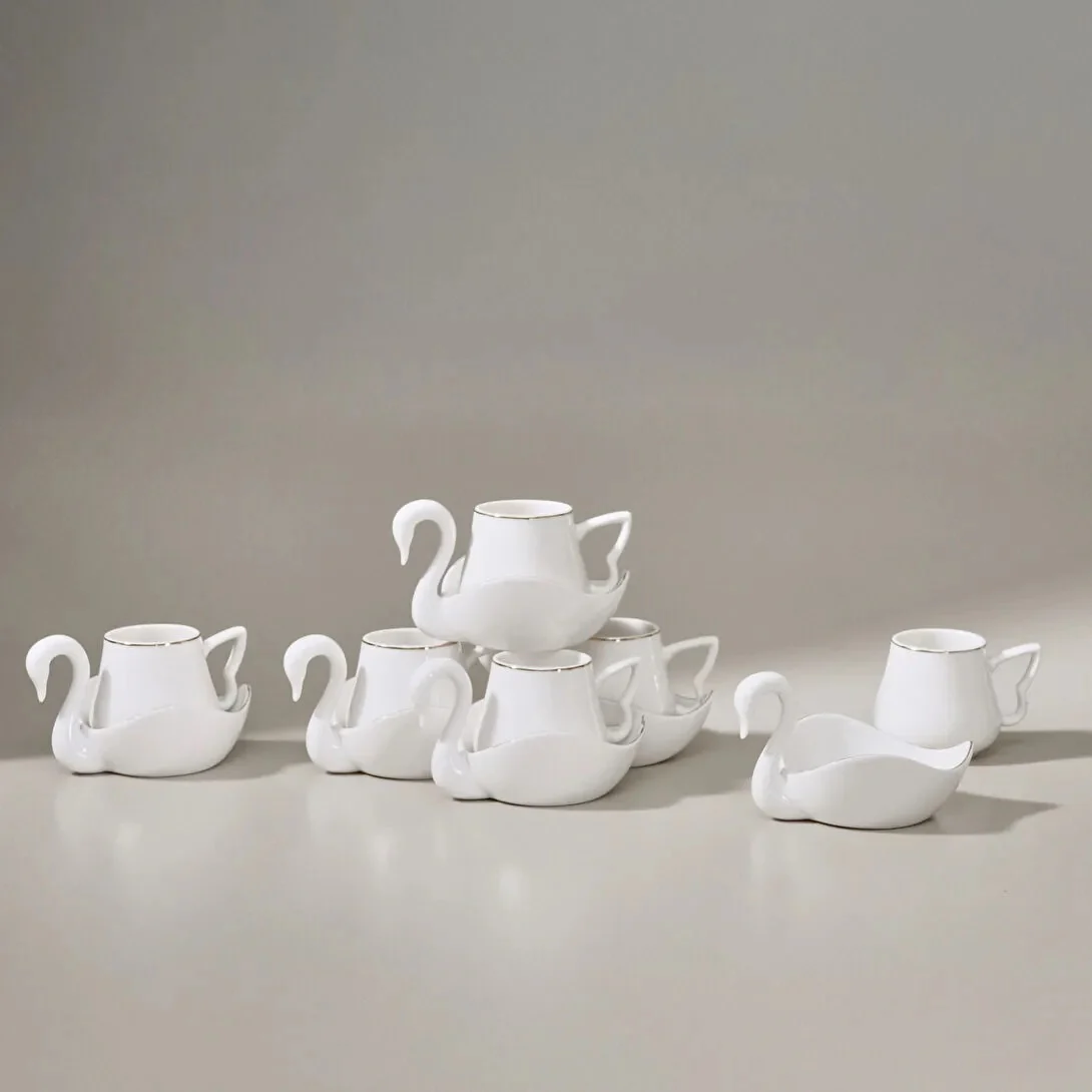 Karaca swan Espressoset 12 delig | 6 Persoons