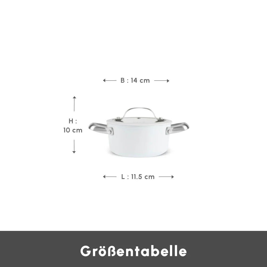 Karaca Swiss Crystal amandelcrème Kookpan 14 cm - Image 5