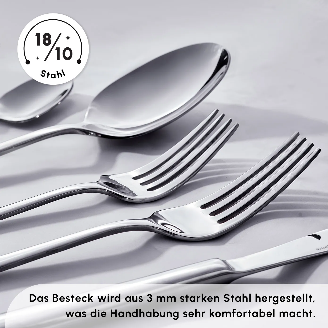 Karaca Tivoli 12 Persoons 60 Delig Bestekset - Speciale Actie - RVS - Image 2