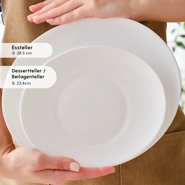 Karaca White Pure Opal Glas Serviesset 24 Delig | 6 Persoons - Image 3