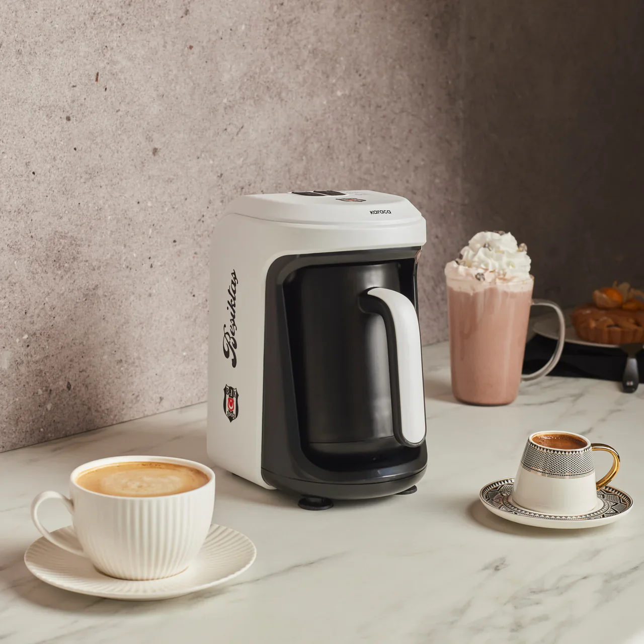 Karaca x Besiktas gelicentieerde Hatır Hüps Turkse koffiemachine met melkfunctie - Image 7