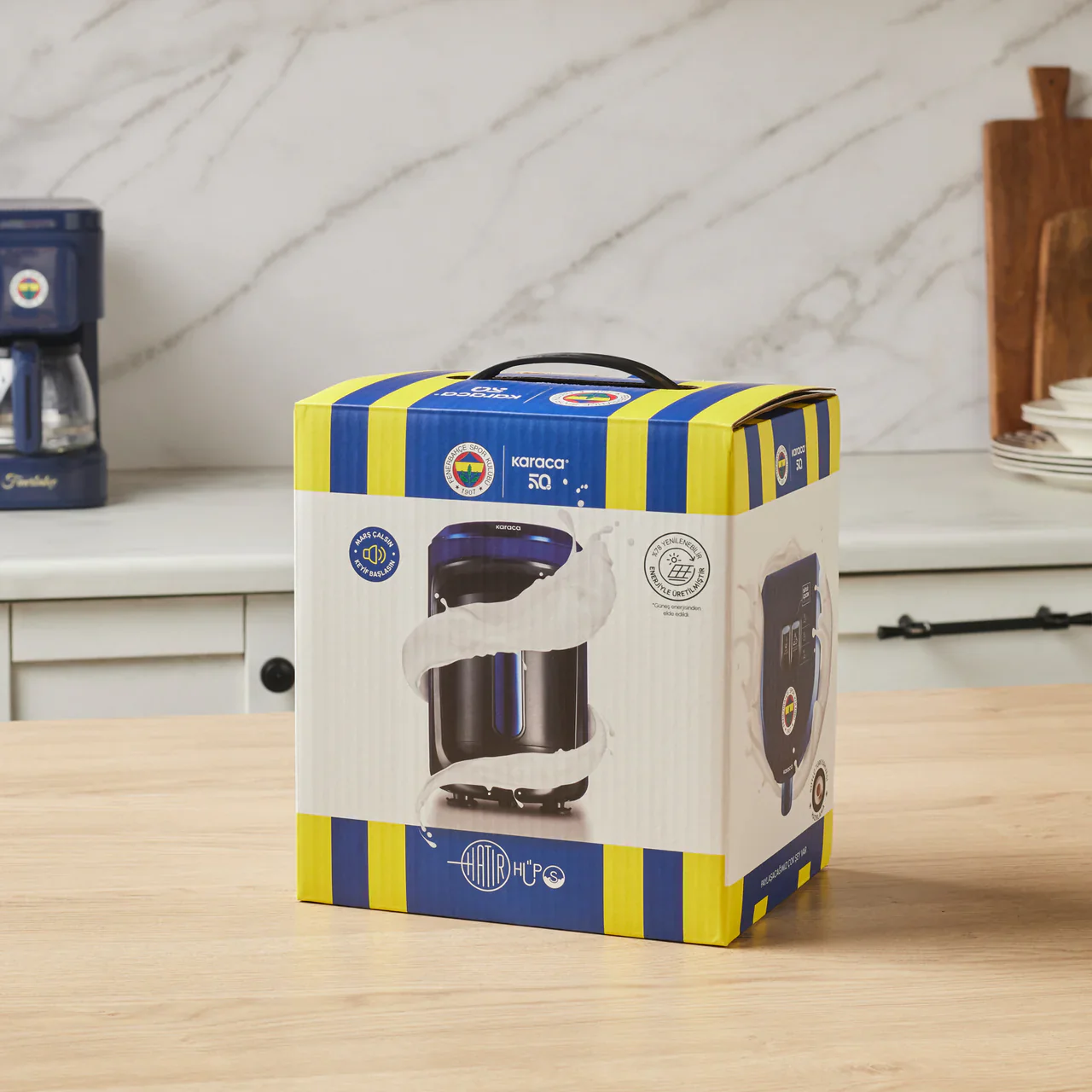 Karaca x Fenerbahce gelicentieerde Hatır Hüps Turkse koffiemachine met melkfunctie - Image 4