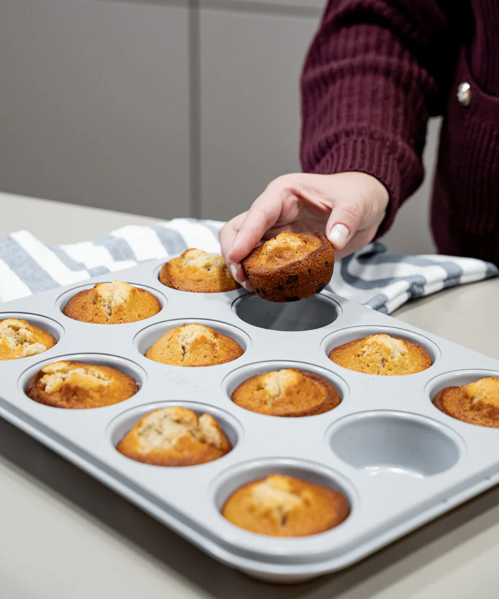 Keramische muffinvorm beige – 12-Vaks, PFAS-vrij, Antiaanbak - Image 4