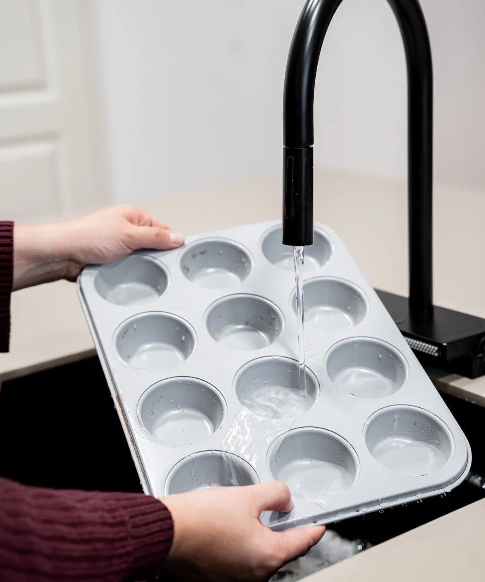 Keramische muffinvorm beige – 12-Vaks, PFAS-vrij, Antiaanbak - Image 5