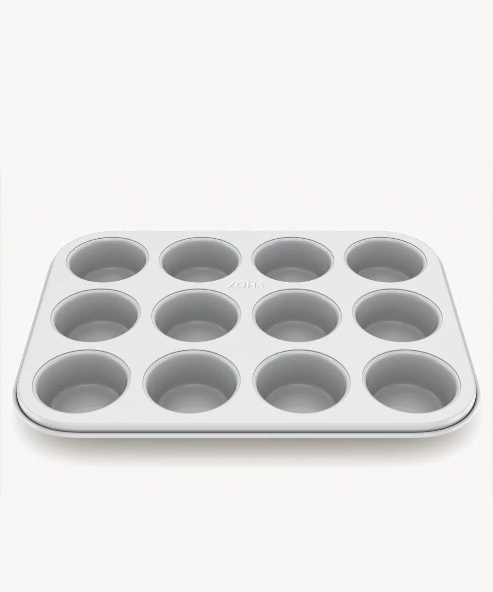 Keramische muffinvorm beige – 12-Vaks, PFAS-vrij, Antiaanbak - Image 7