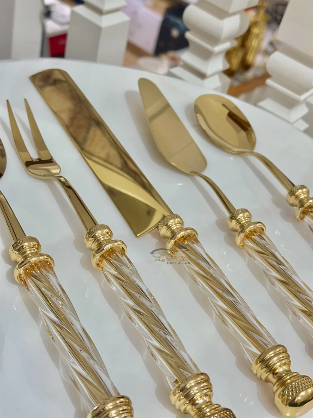KEUKENGEREISET GLAS GOUD 5 DELIG - Image 3