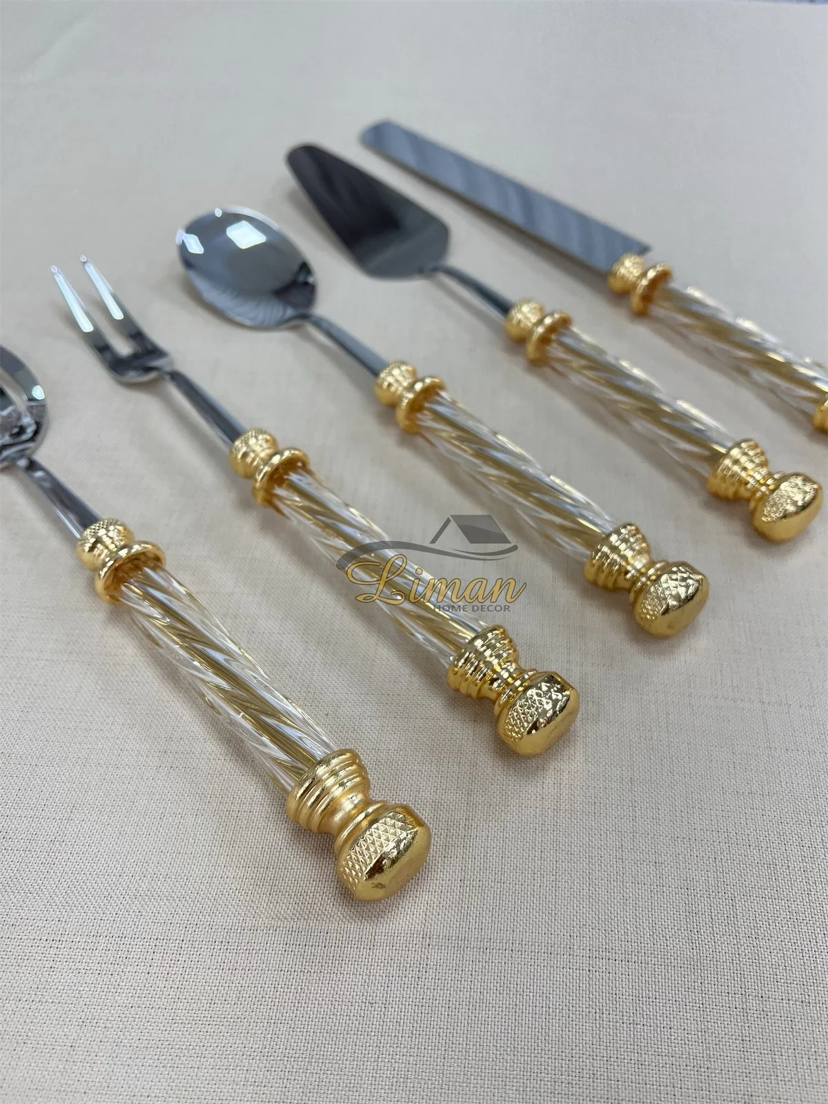 KEUKENGEREISET GLAS GOUD 5 DELIG - Image 4