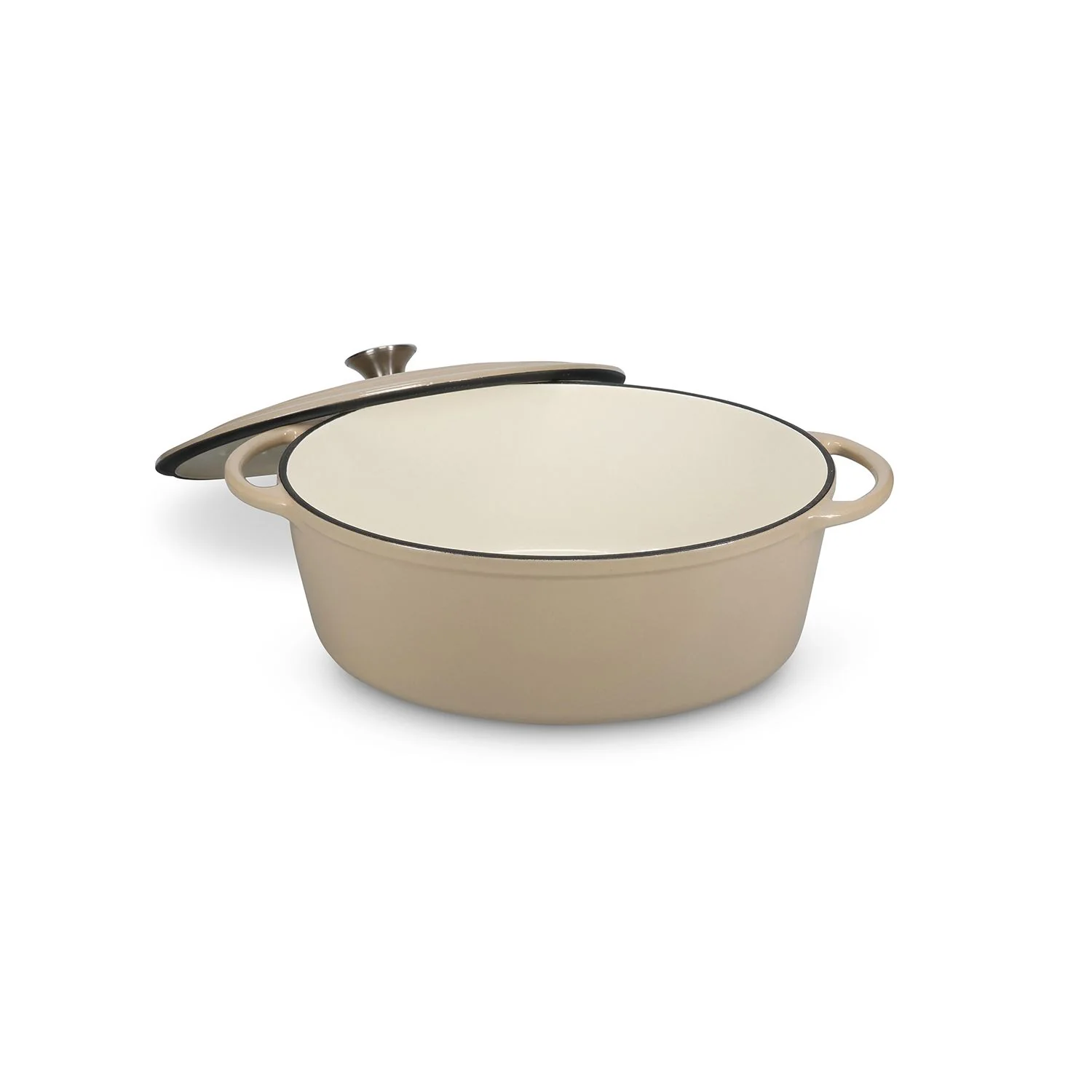 Kookpot 41x26cm gietijzer beige Ferno - Image 4