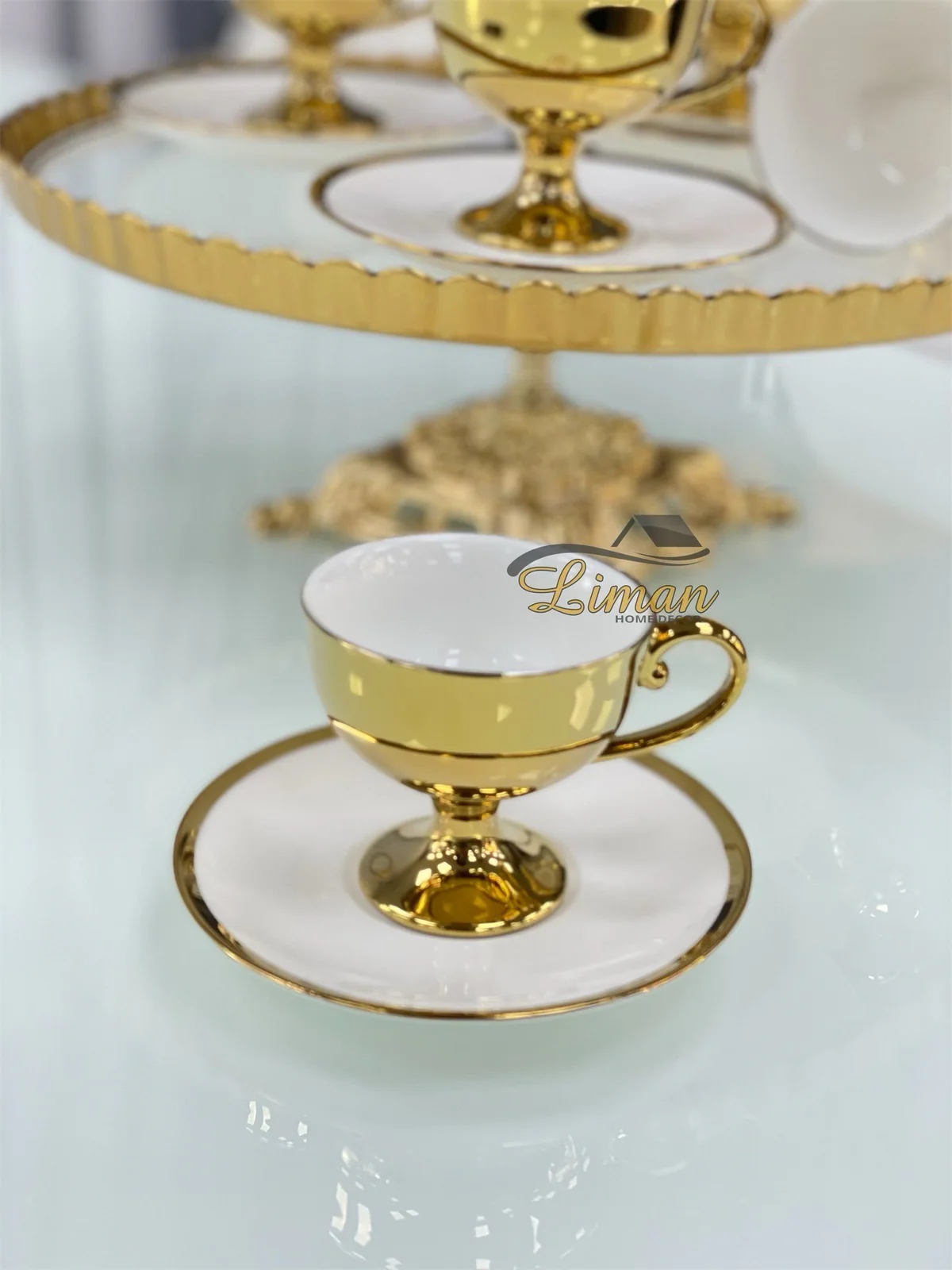 KOSOVA CAROLINA ESPRESSOSET 12 DELIG | 6 PERSOONS WIT - Image 2