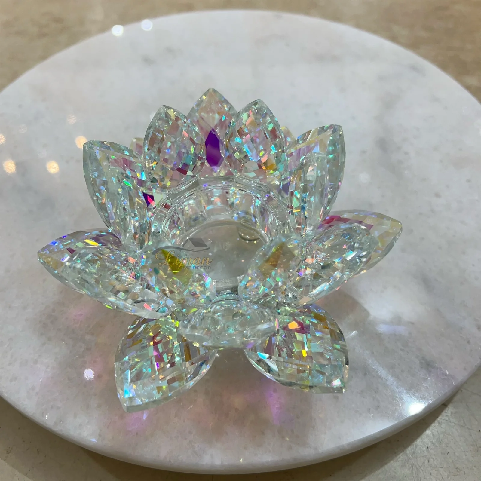 KRISTAL LOTUS DECORATIE -S-