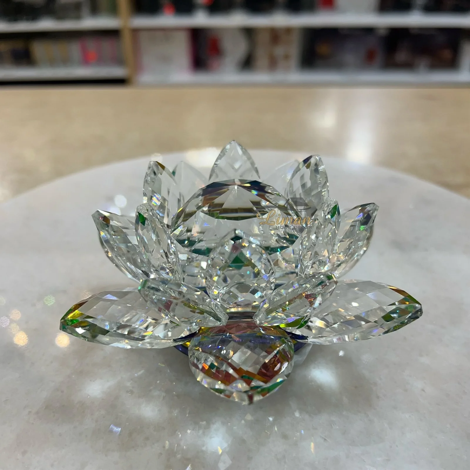 KRISTAL NILUFER DECORATIE -S-