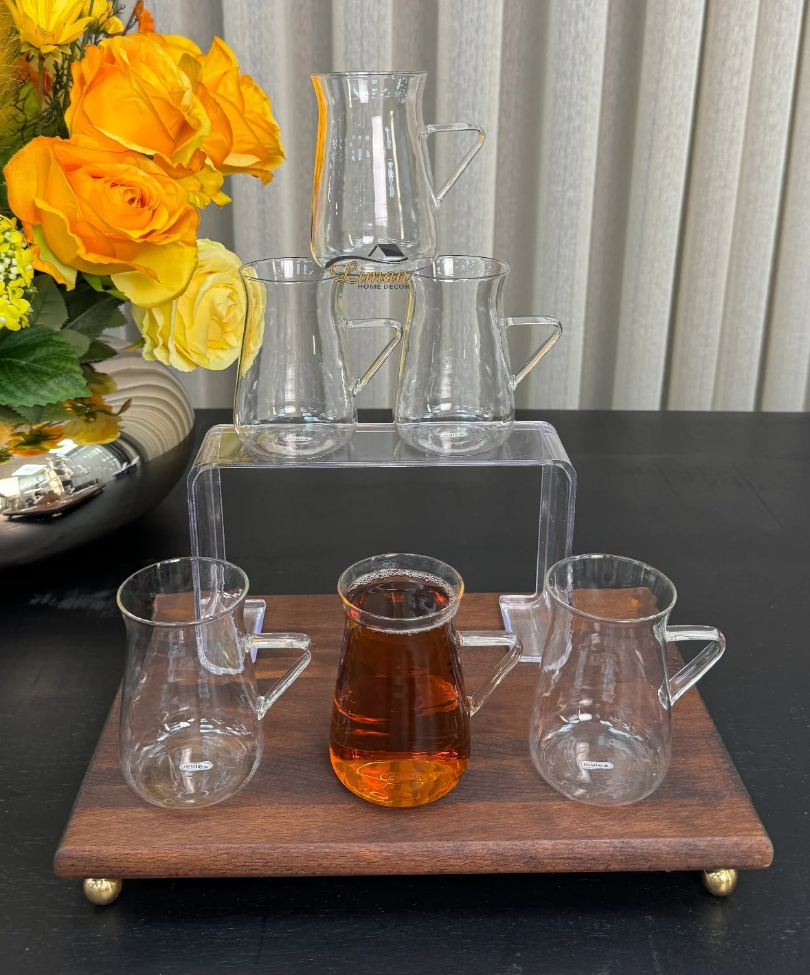Line Borosilikat Theeglazen 6 Delig 200 ml - Image 5