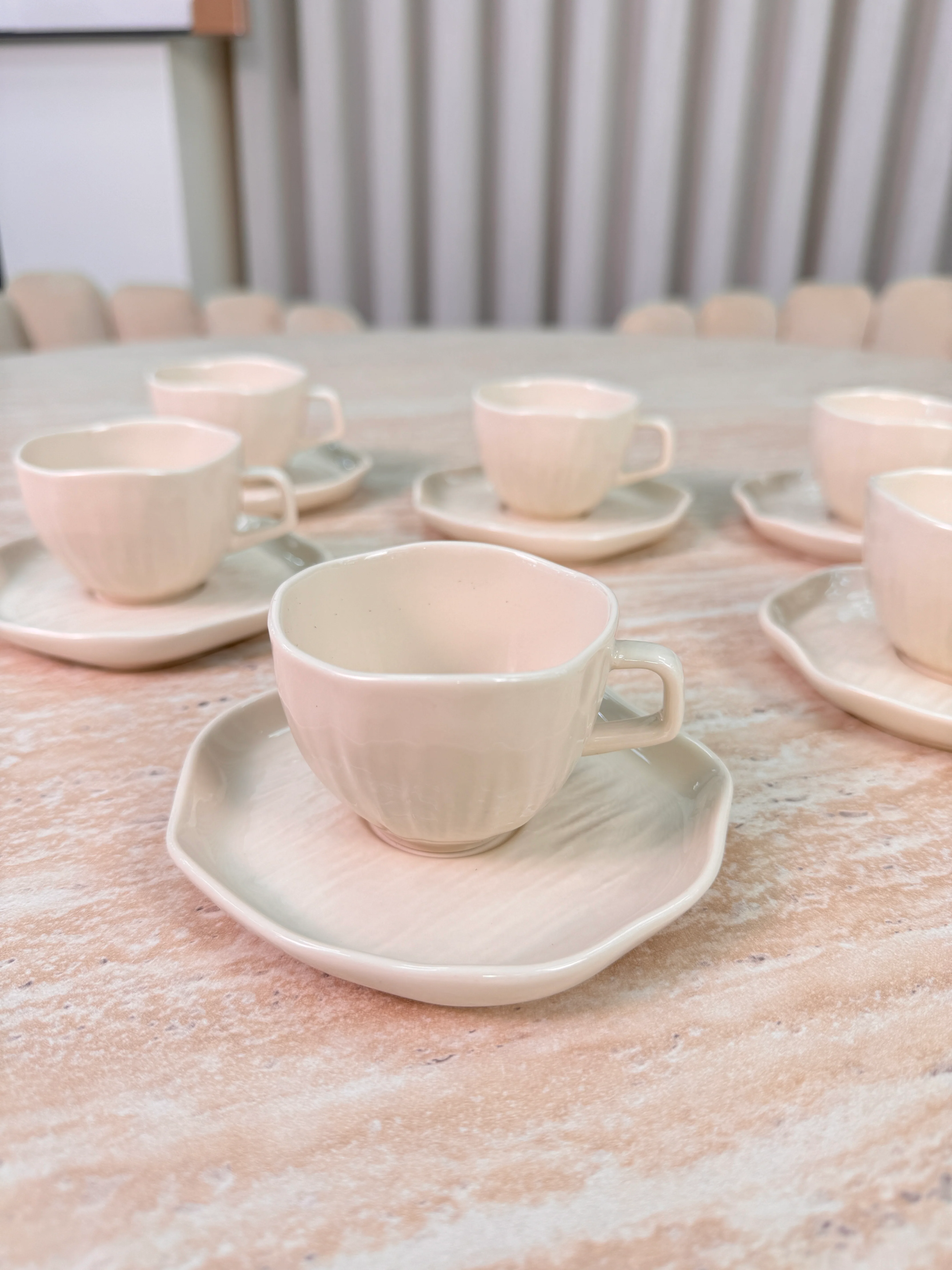 Linea Koffieset 12 Delig | 6 Persoons Beige - Image 5