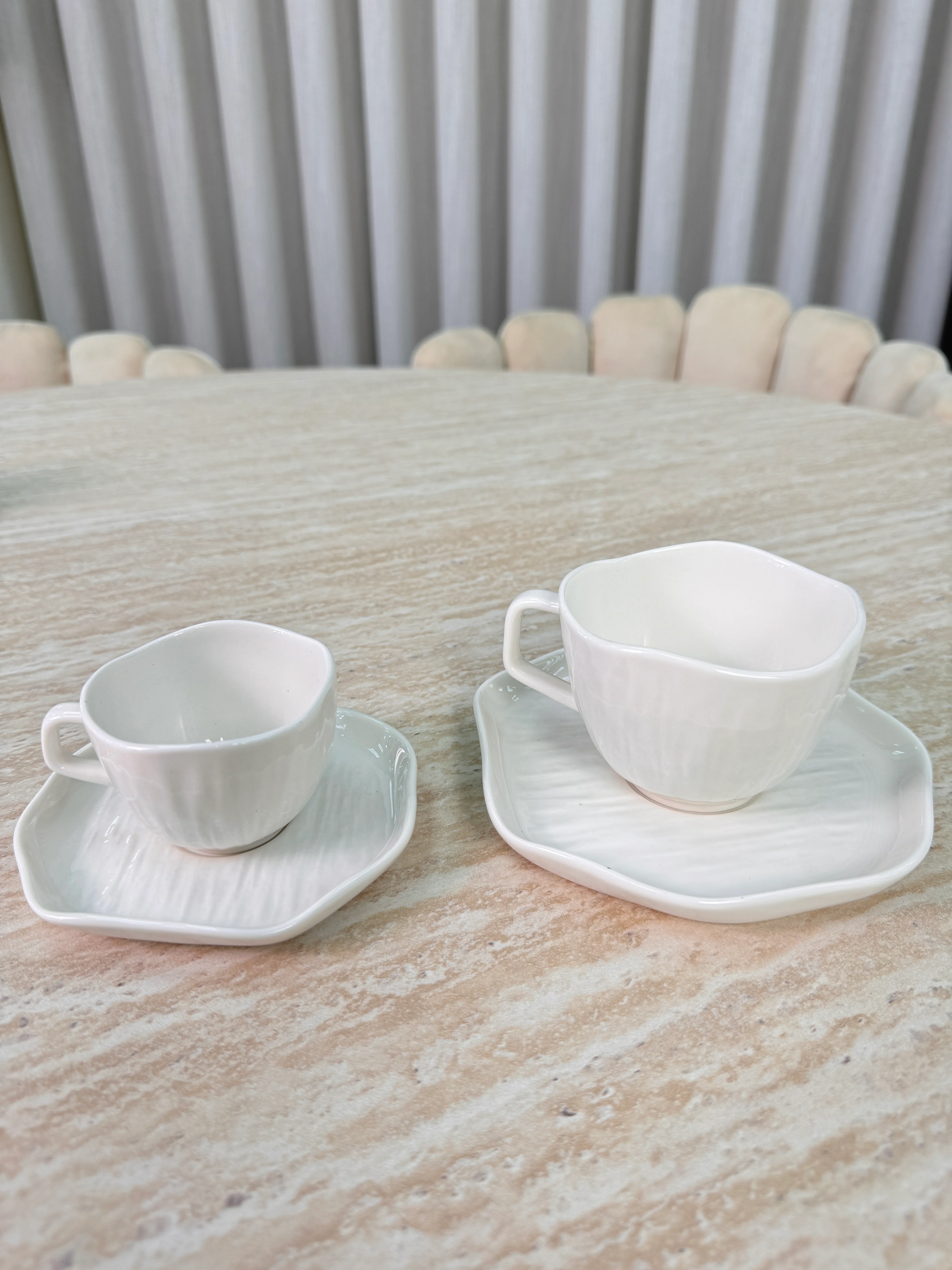 Linea Koffieset 12 Delig | 6 Persoons Wit - Image 3