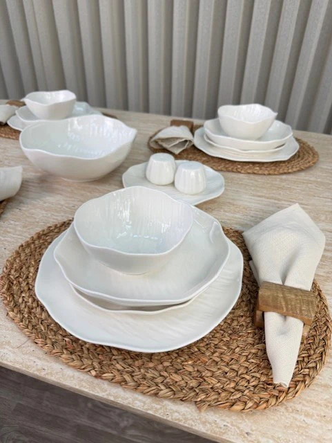 Linea Serviesset 27 Delig | 6 Persoons Wit - Cermico