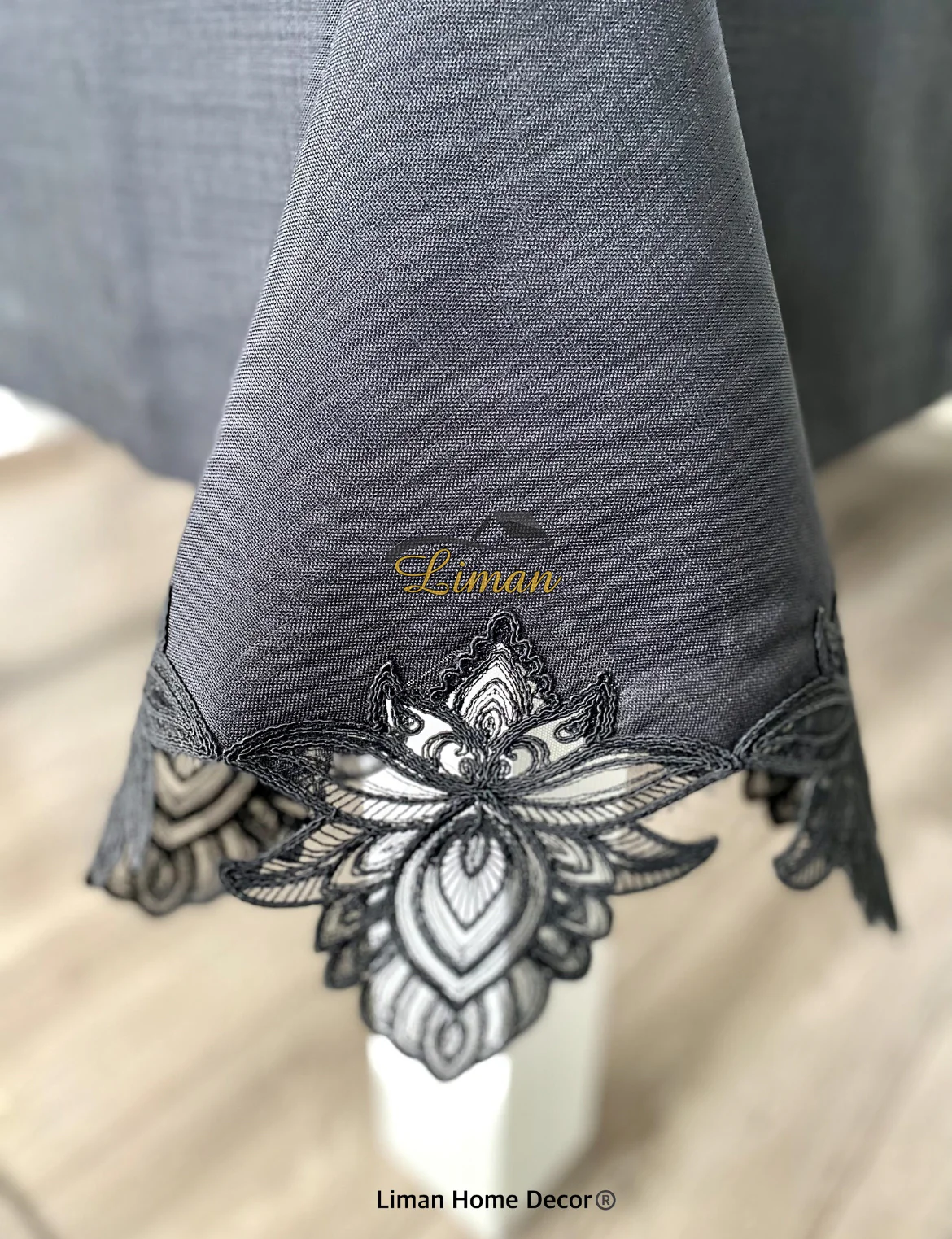 Lotus Tafelkleed Set Met Placemat Zwart 34 Dlg - Image 7