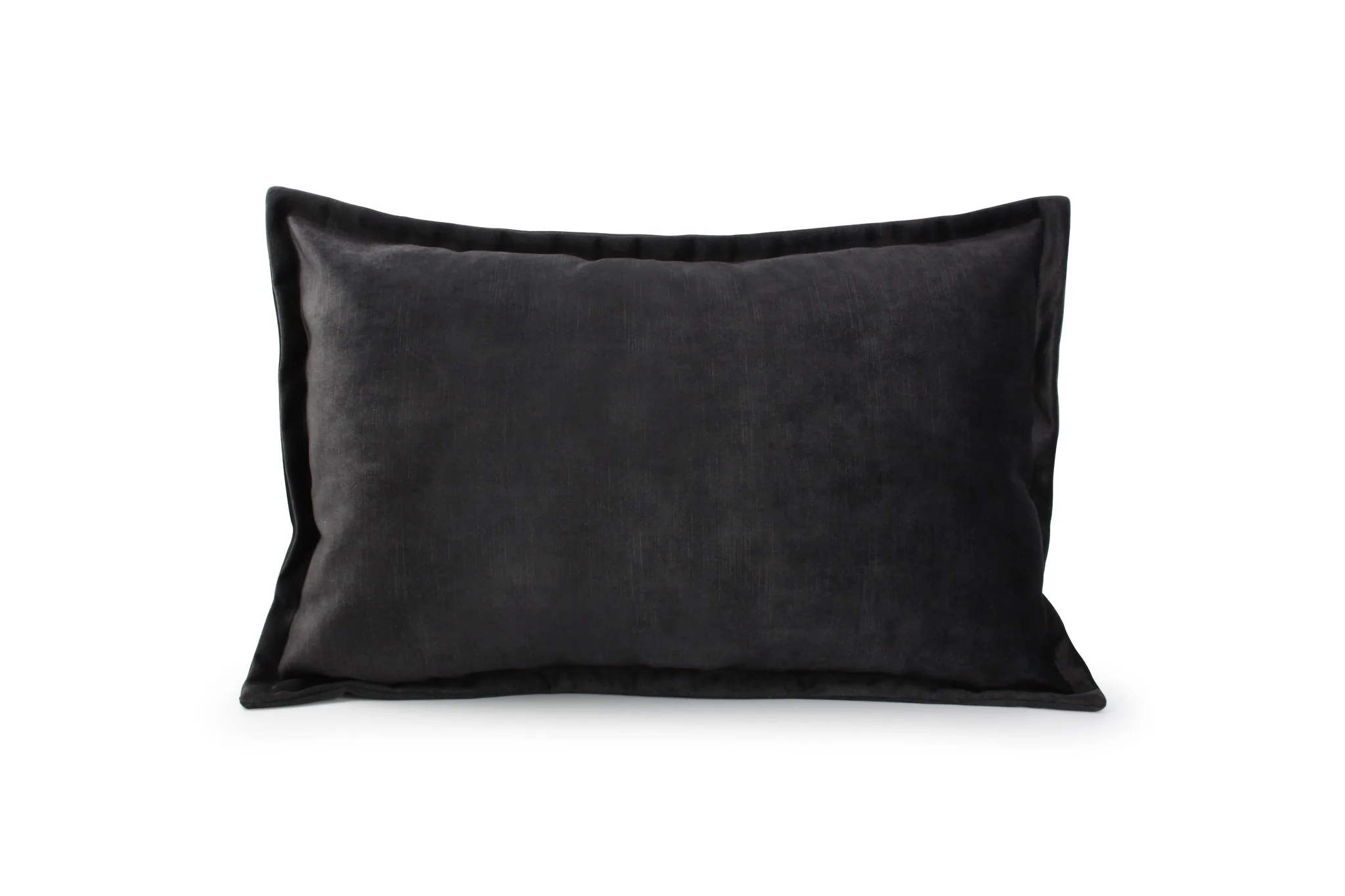 Lounge Kussen 60x40cm velvet zwart