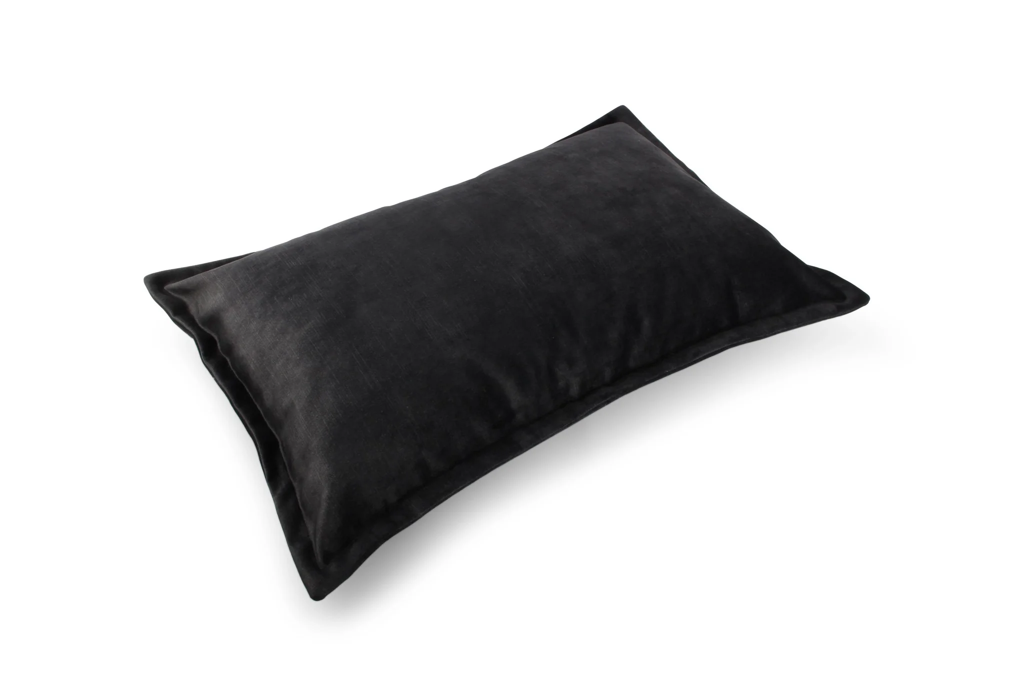 Lounge Kussen 60x40cm velvet zwart - Image 2