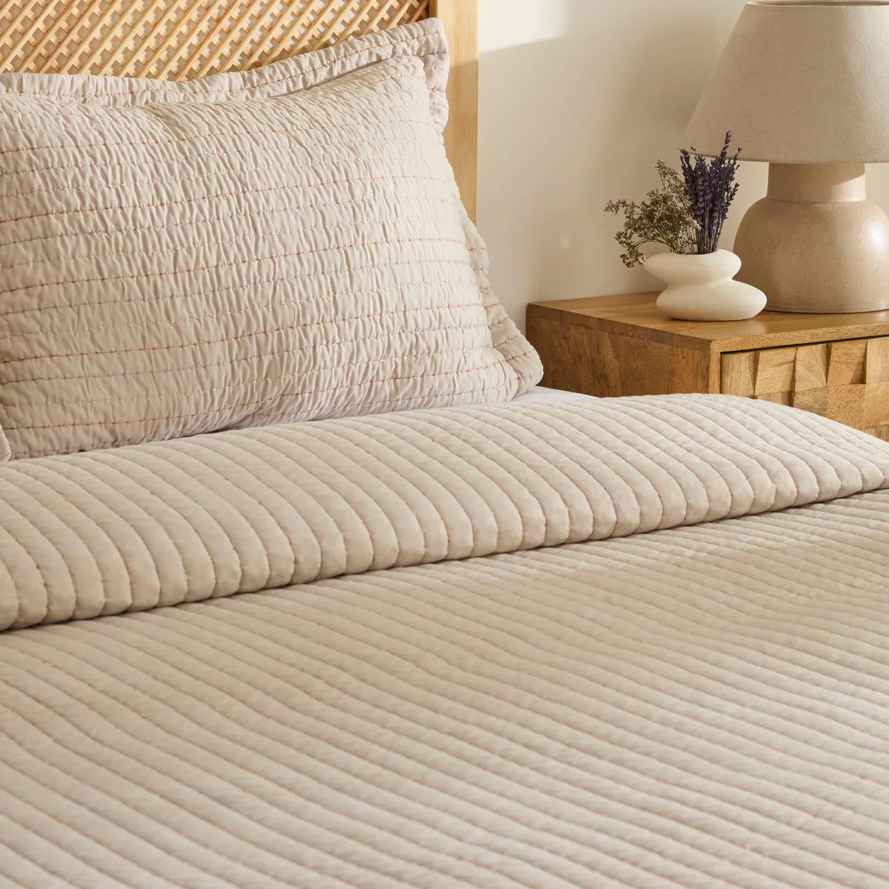 Manon Bedsprei set 3 Delig | Beige 230x240 cm - Image 6