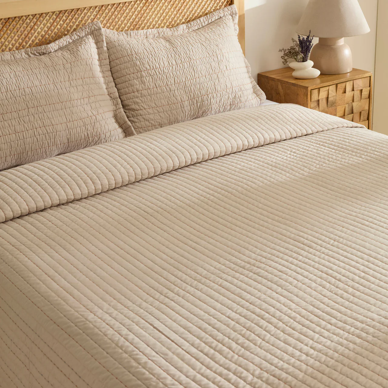 Manon Bedsprei set 3 Delig | Beige 230x240 cm - Image 7