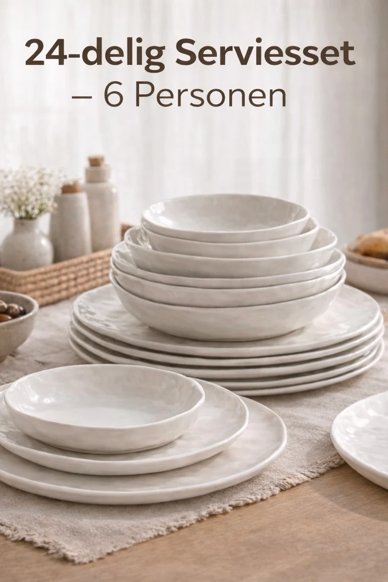Moon serviesset 24 Delig | 6 Persoons