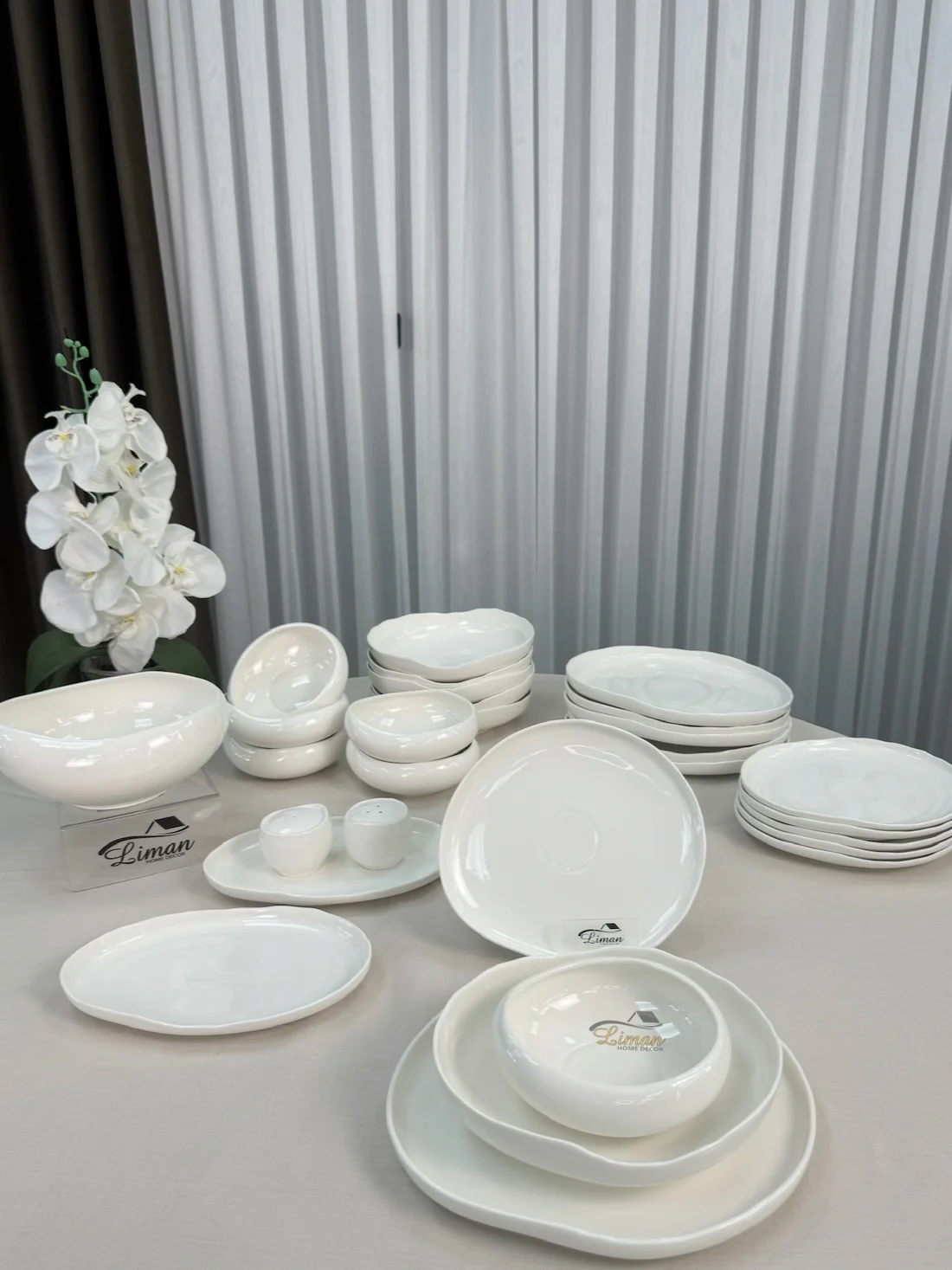Liman New Cupido White Serviesset 29 Delig | 6 Persoons (Barles) | Japandi Organisch Vorm - Image 4
