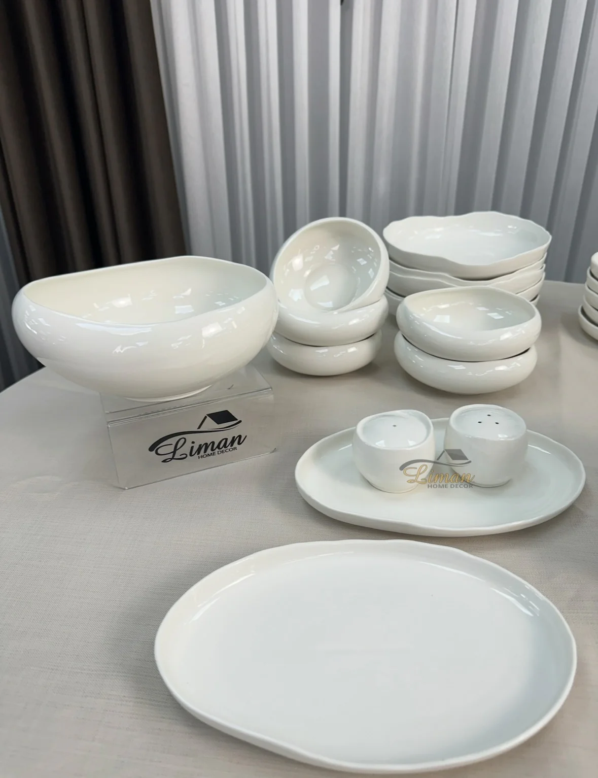 Liman New Cupido White Serviesset 29 Delig | 6 Persoons (Barles) | Japandi Organisch Vorm - Image 9