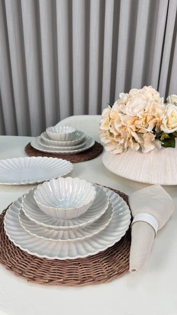 Nieuw Julia Serviesset 25 Delig | 6 Persoons Beige ( Paris ) ( Lotus )