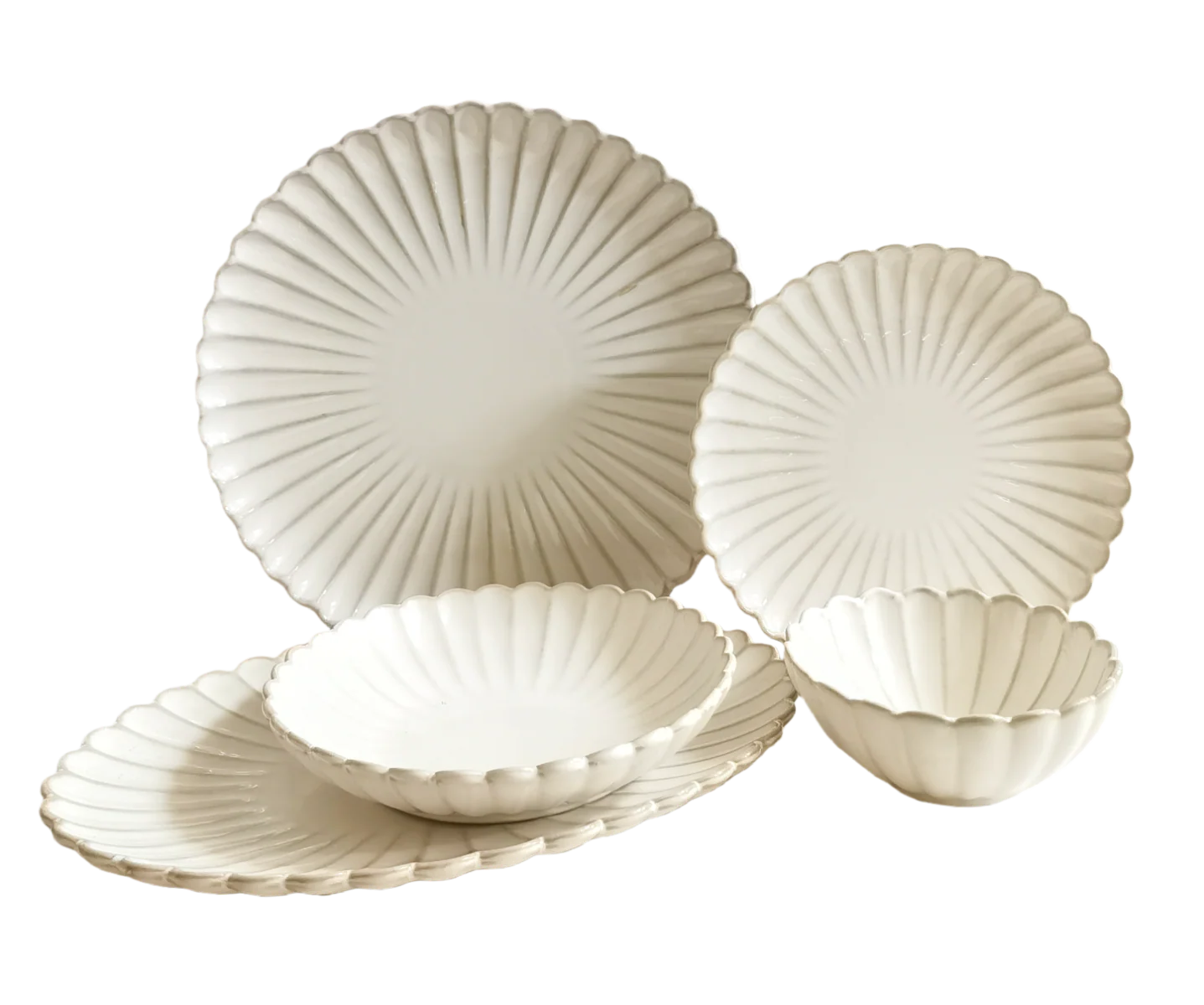 Nieuw Julia Serviesset 25 Delig | 6 Persoons Beige ( Paris ) ( Lotus ) - Image 4