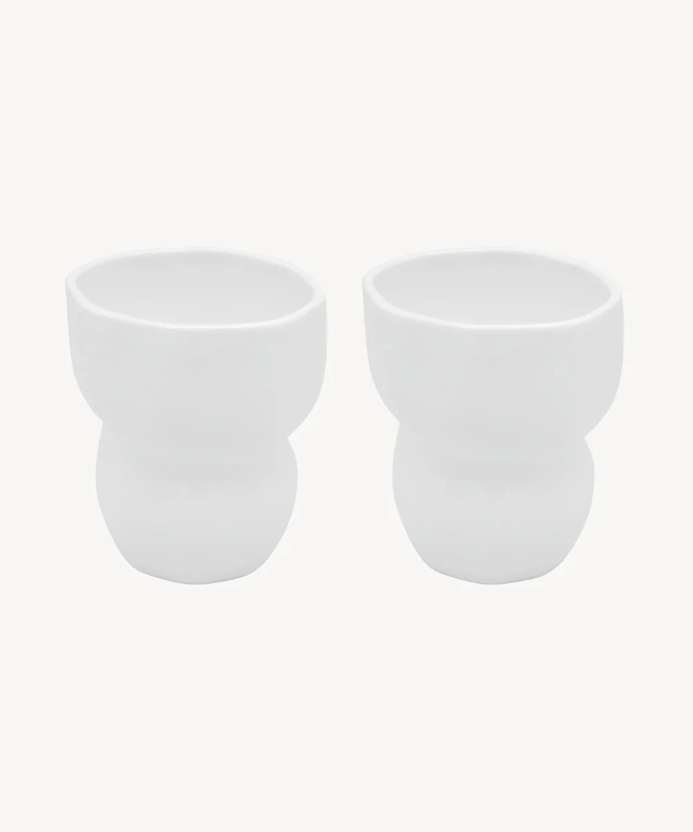 Organic keramieken Mok Wit | 2 Delig - Image 6