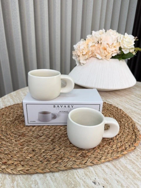 Organisch ( Intenso ) Beker 2 Delig | Mat Beige - Image 5