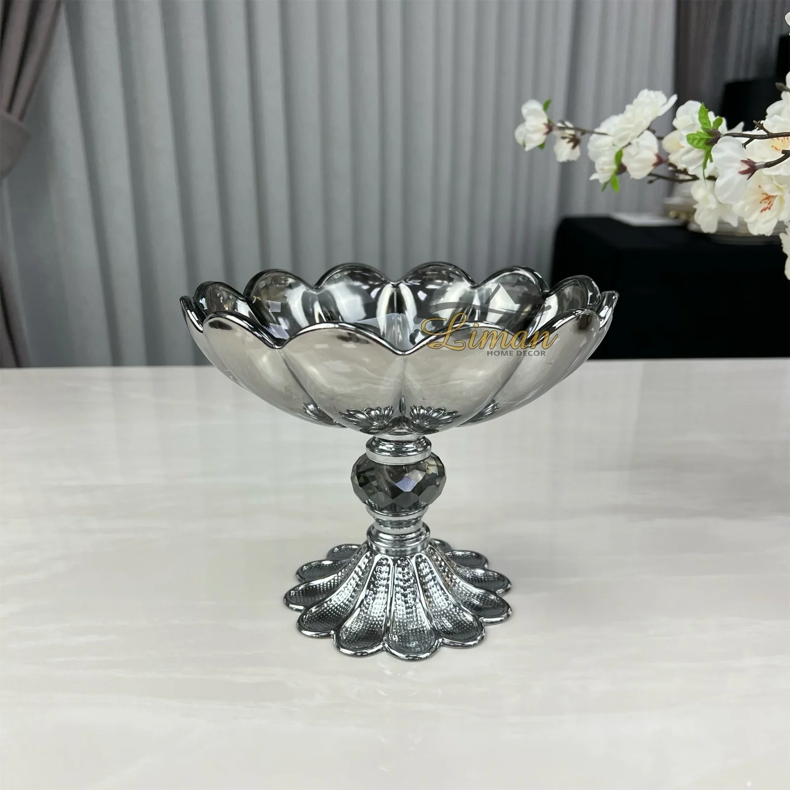 Papatya Serveerkom Zilver - Image 3