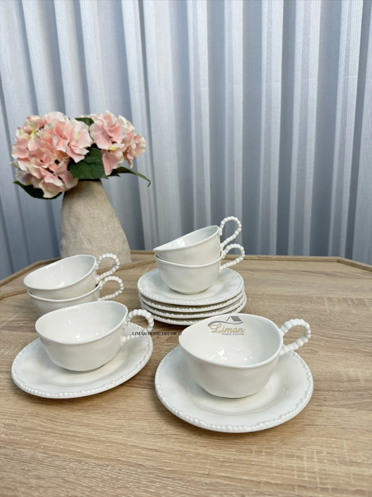 Parel Koffieset 12 Delig | 6 Persoons Wit - Image 3
