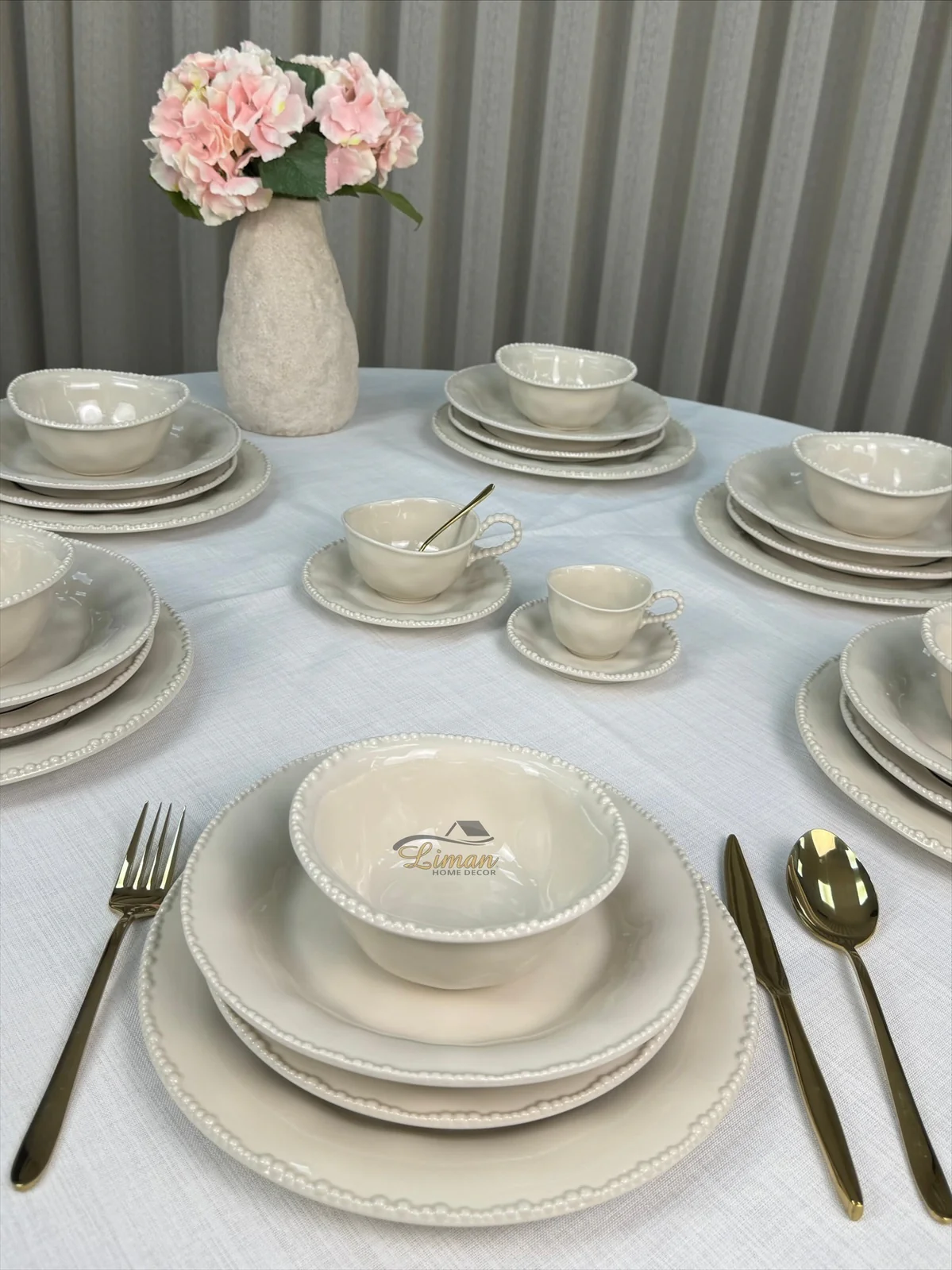Parel Serviesset 27 Delig | 6 Persoons Beige - Image 3