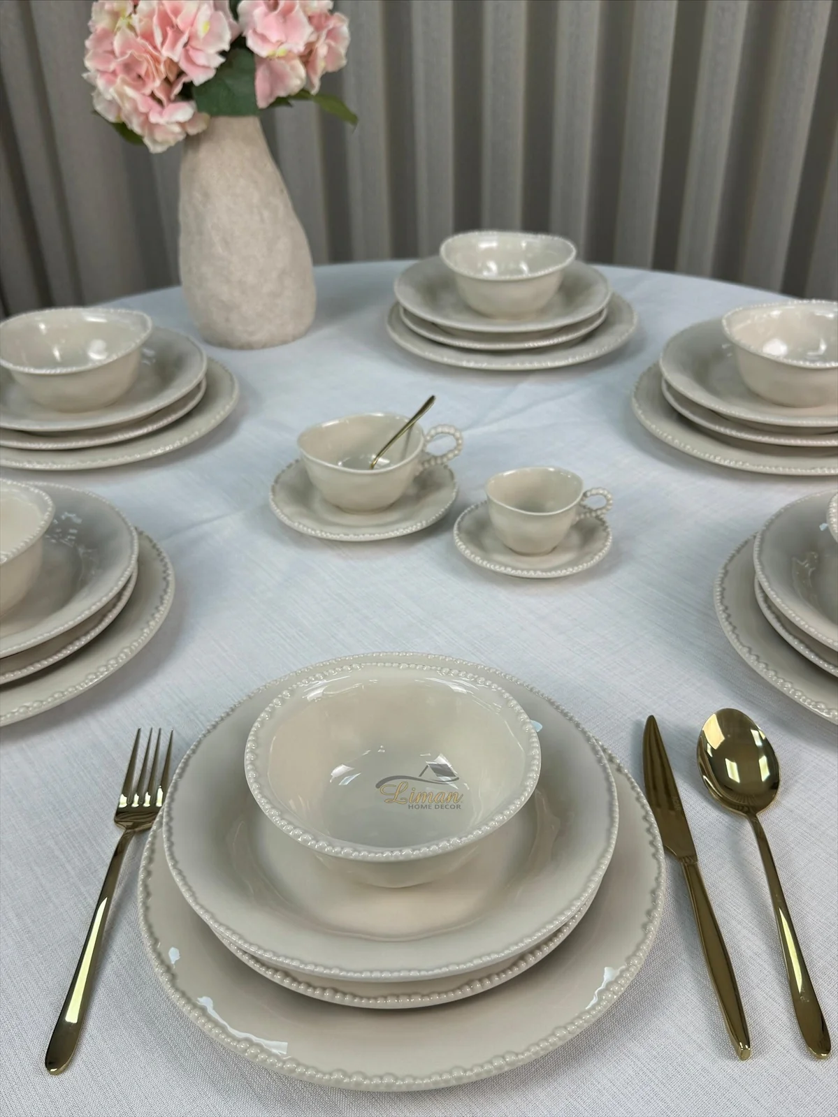 Parel Serviesset 27 Delig | 6 Persoons Beige - Image 5