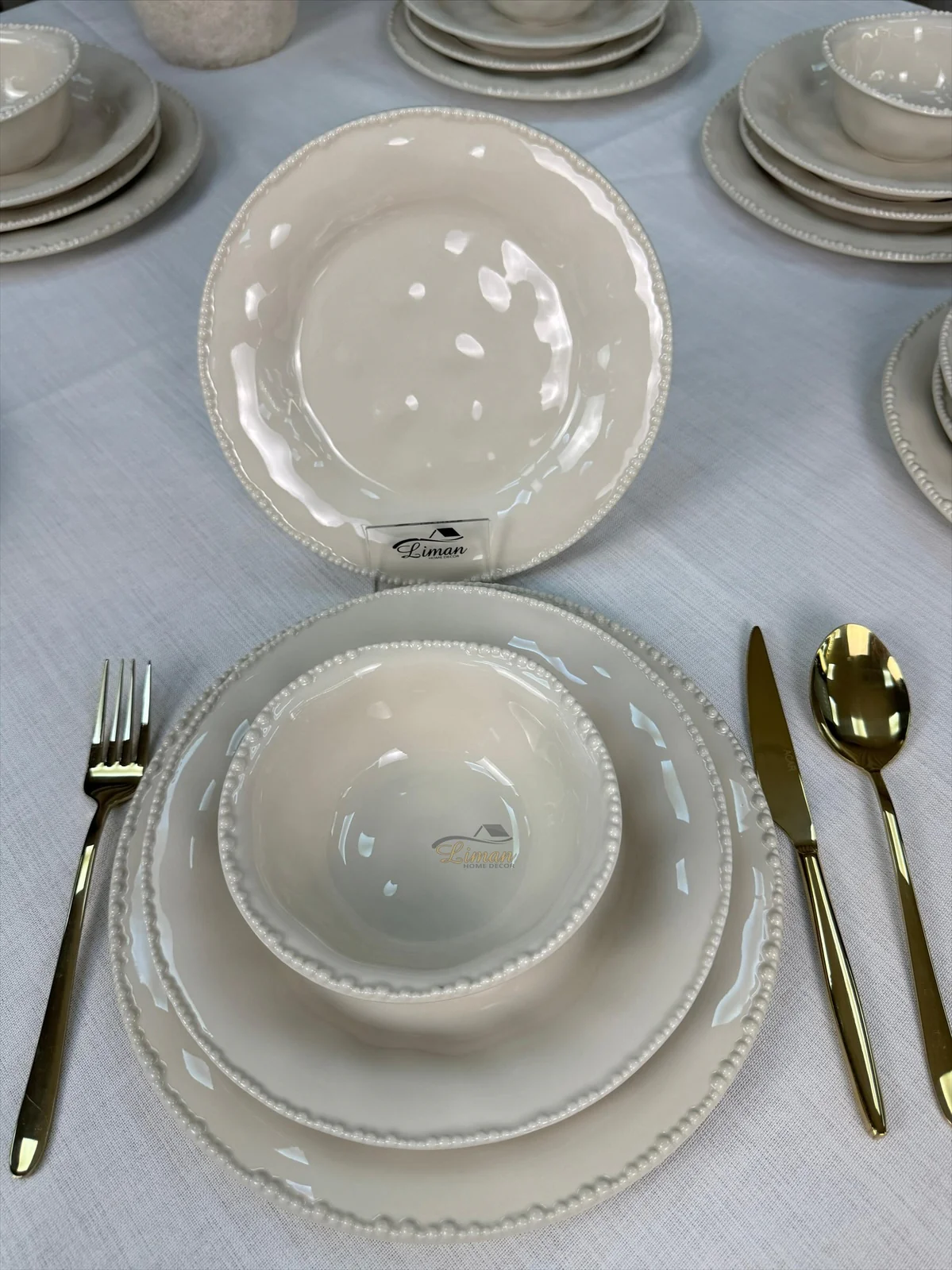 Parel Serviesset 27 Delig | 6 Persoons Beige - Image 6