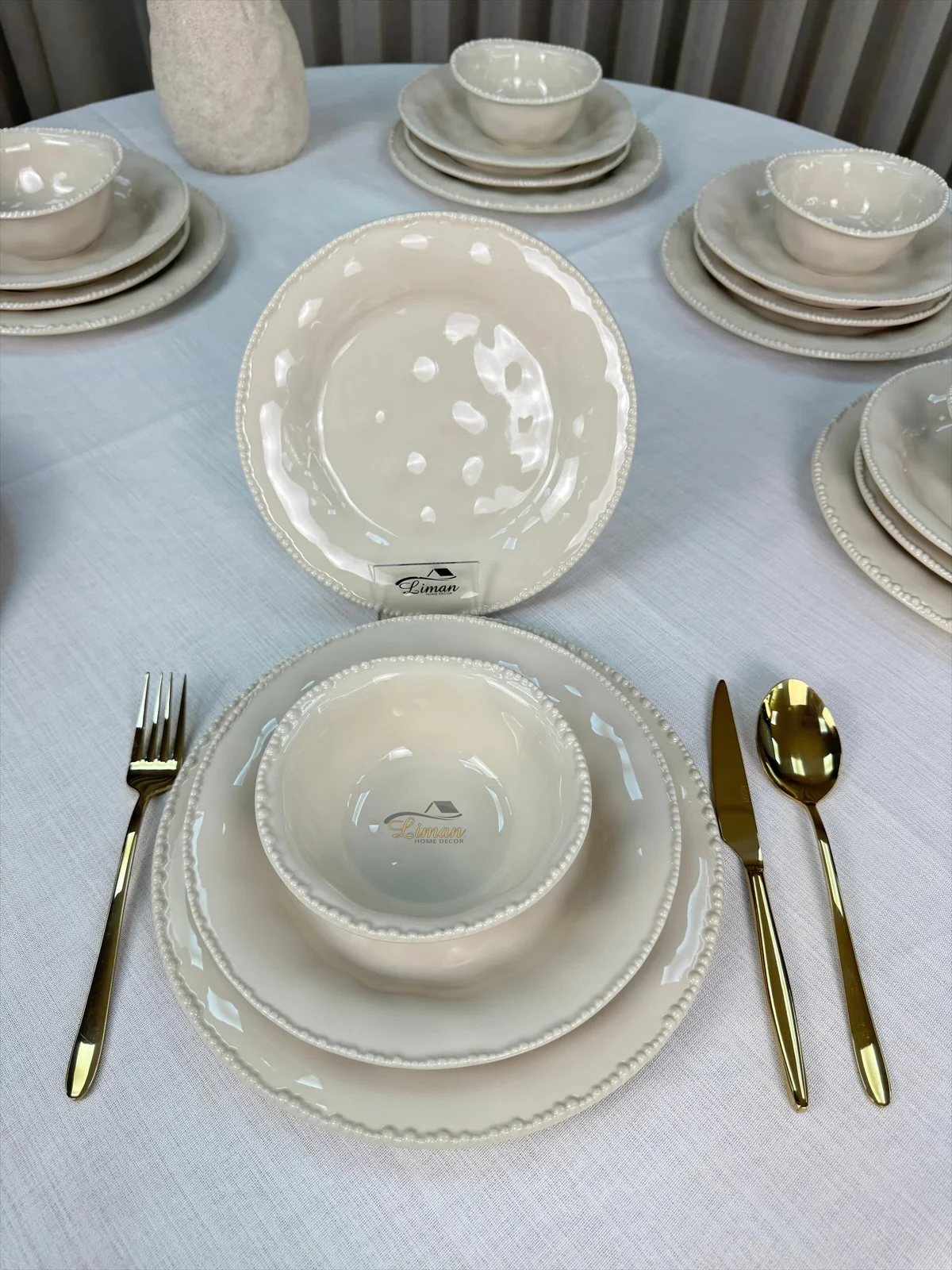 Parel Serviesset 27 Delig | 6 Persoons Beige - Image 7