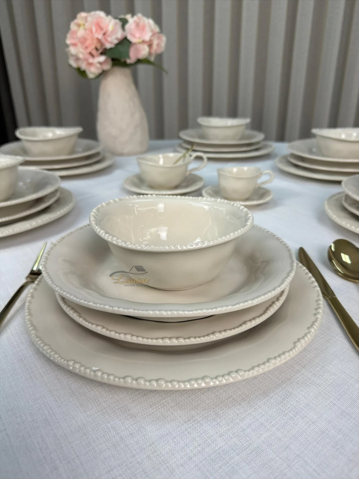 Parel Serviesset 27 Delig | 6 Persoons Beige - Image 8