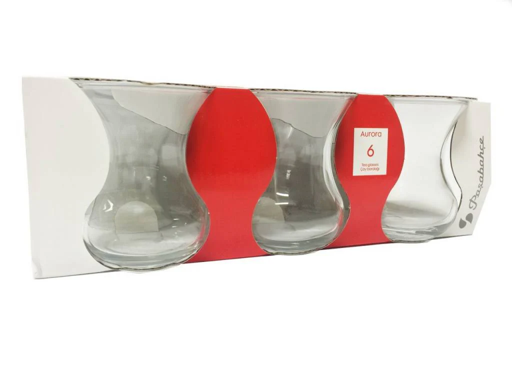 PASABAHCE AURORA 6-DLG THEEGLAZEN SET 42471 - Image 2