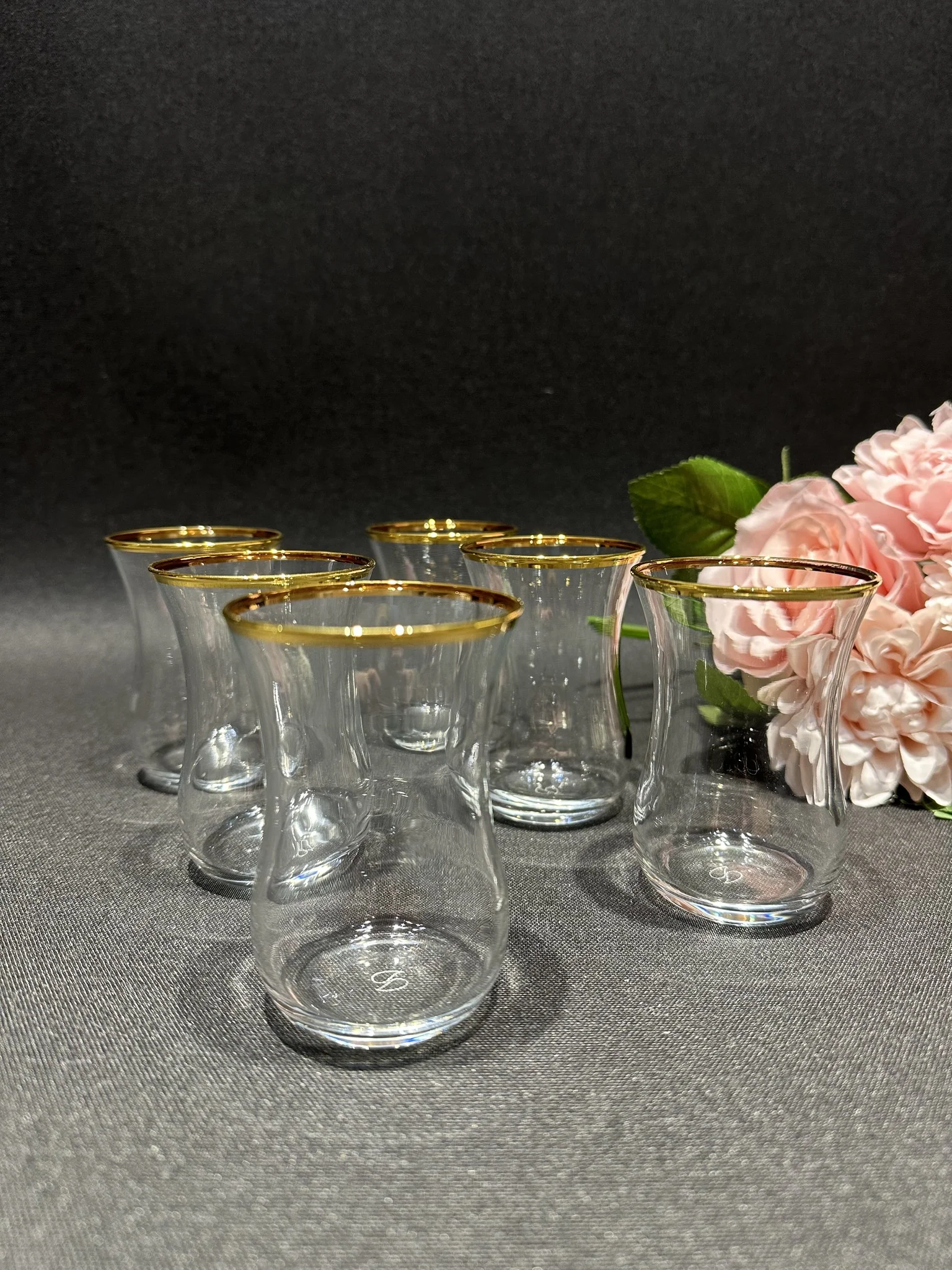 PASABAHCE OPTIK GOLDEN TOUCH THEEGLAZEN 6 DELIG - Image 3