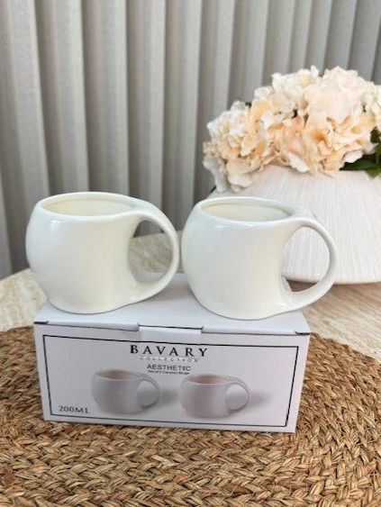 Penguen ( Aesthetic ) Beker 2 Delig | Beige - Image 3