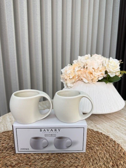 Penguen ( Aesthetic ) Beker 2 Delig | Mat Beige - Image 3