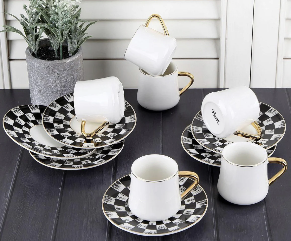 Perotti Luxe Espressoset 6-Persoons | 12-Delig