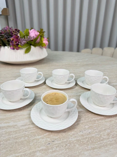 Nora / Petek Espressoset 12 Delig | 6 Persoons