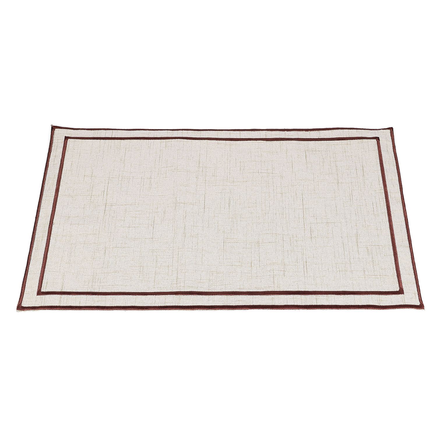 PLACEMAT 44X29CM BEIGE MET DONKERBRUIN STIKSEL TABLETOP - Image 2