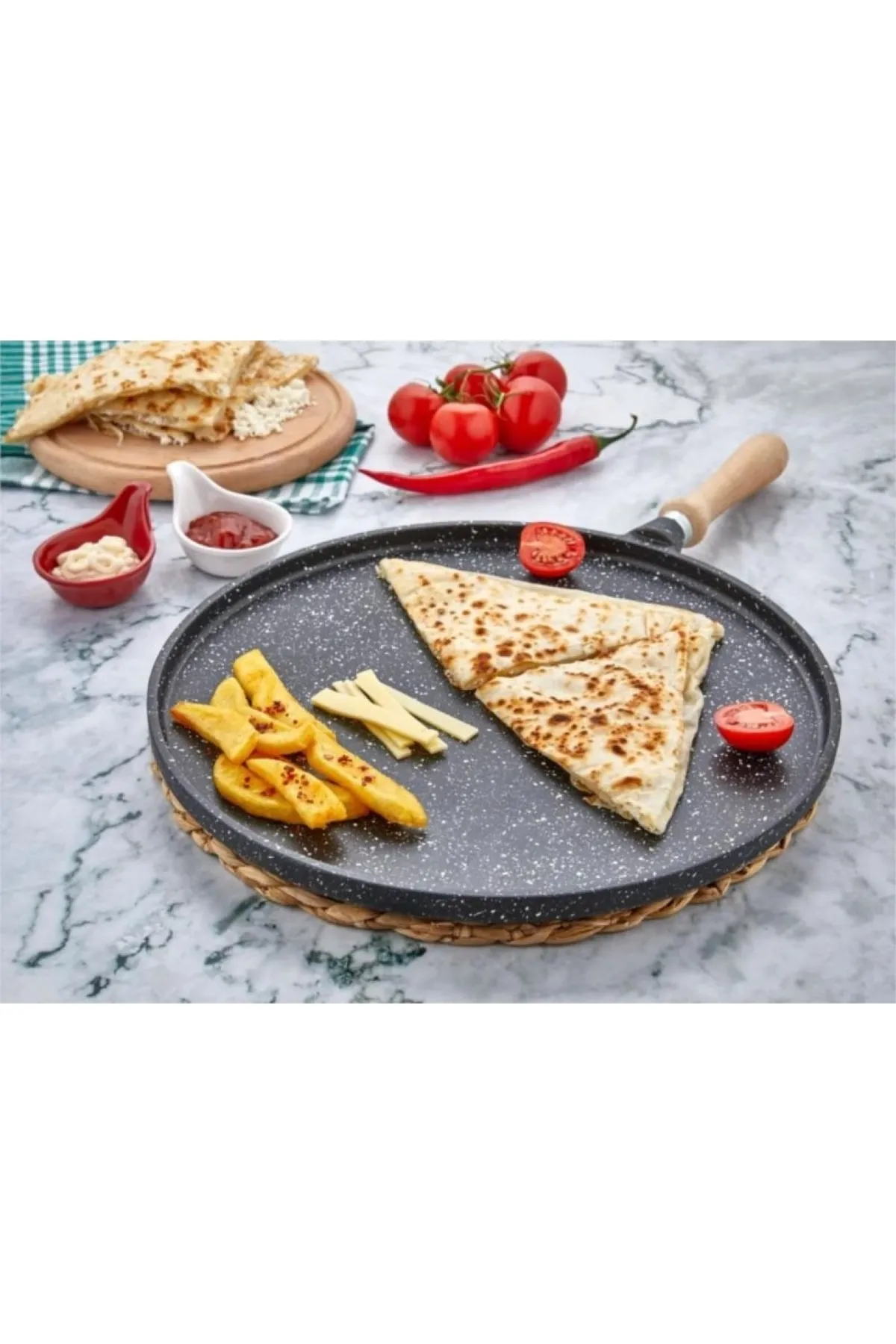 Polochef Granit Grill en Gozleme pan 34 cm - Image 2