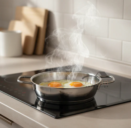 Polochef Proline omeletset met deksel RVS 14 cm