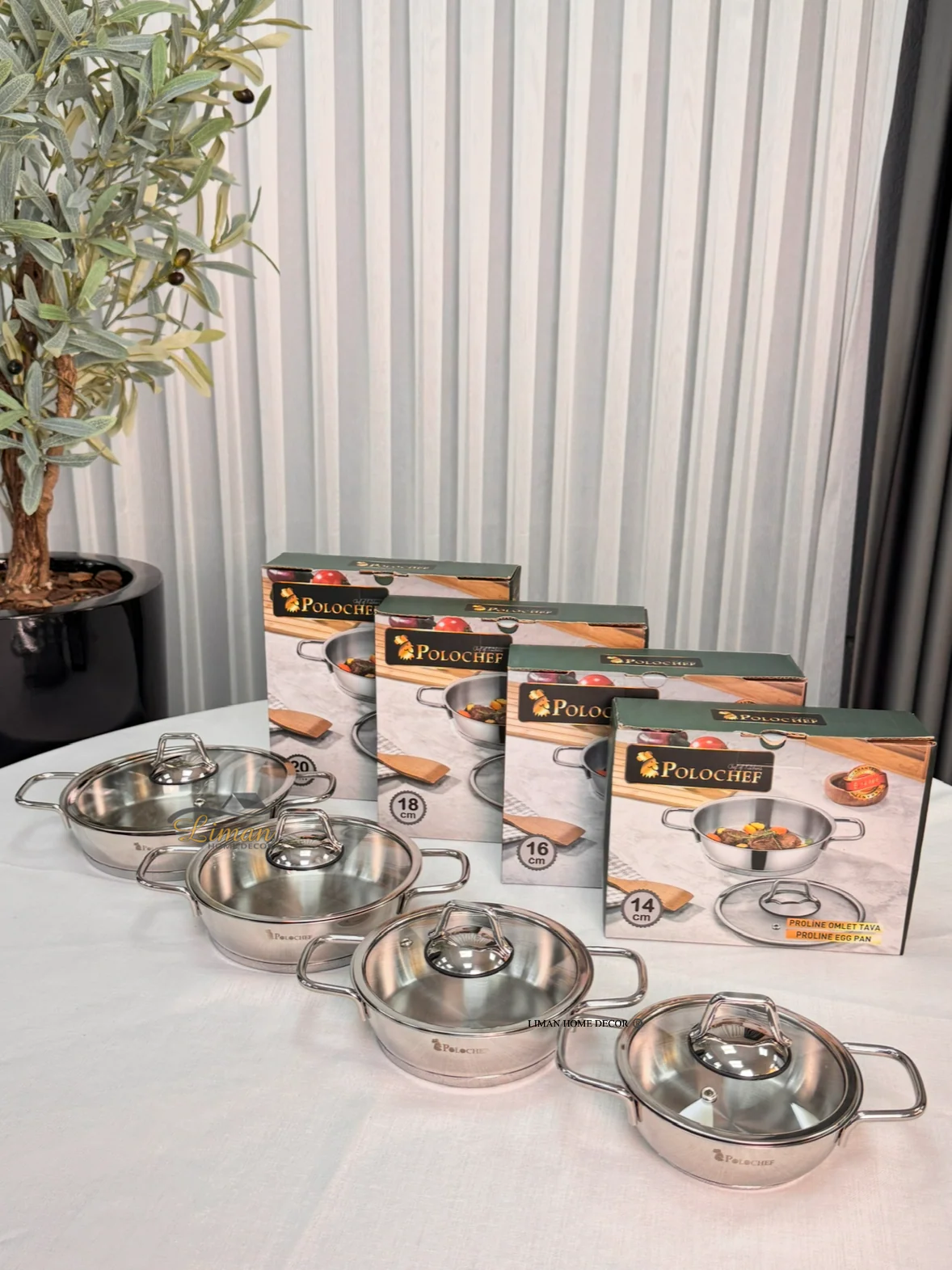 Polochef Proline omeletset met deksel RVS 16 cm - Image 5
