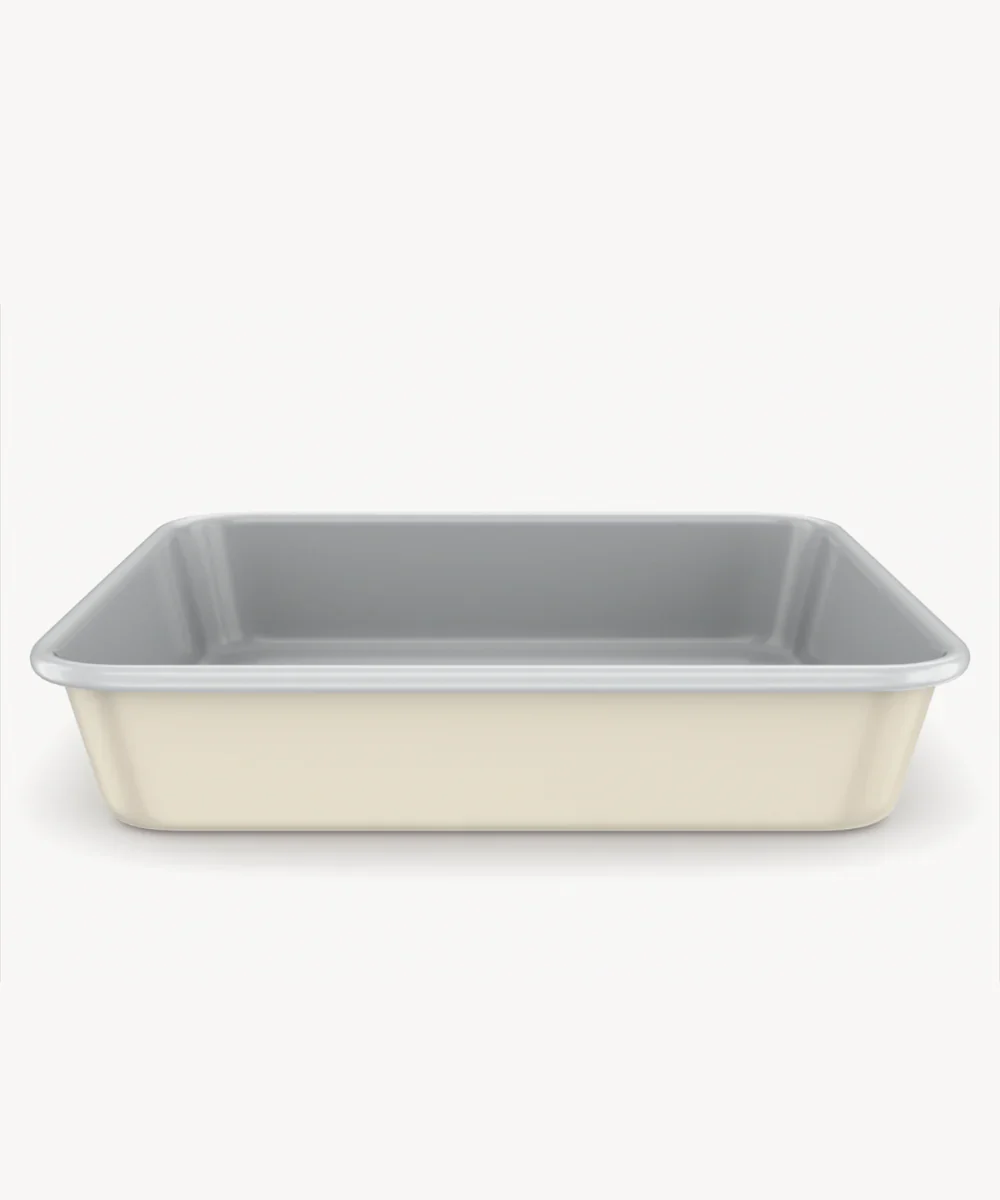 Rechthoekige keramische bakplaat beige – PFAS-vrij, Antiaanbak - Image 4